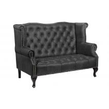  Кожаный дизайнерский диван Royal Sofa Black, фото 2 