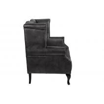  Кожаный дизайнерский диван Royal Sofa Black, фото 3 