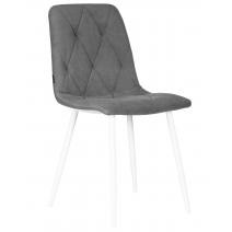  Стул обеденный DOBRIN CHILLY ROMBO, Серый Simple 33, основание белый, фото 1 