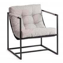  Кресло Charli/Чарли рогожка, серо-бежевый, 3M 16/2, 70х70х84 см, фото 1 