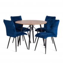  Стул обеденный Sweet велюр, 46х55х88, Blue (синий), фото 6 
