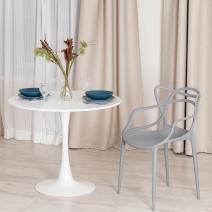 Стул Cat Chair (mod. 028) пластик, 53 x 59 x 82,5 см, темно-серый (Dark grey NX-GR-20) (Комплект из 2 шт.), фото 8 