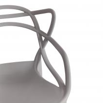 Стул Cat Chair (mod. 028) пластик, 53 x 59 x 82,5 см, темно-серый (Dark grey NX-GR-20) (Комплект из 2 шт.), фото 6 