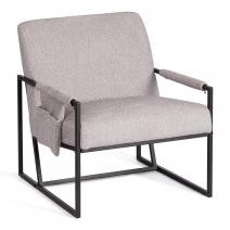 Кресло Charli LUX/Чарли Люкс велюр/букле, VT shape silver, 70х80х82 см, фото 1 