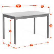  Обеденный комплект Соната (стол + 4 стула) / Sonata dining set массив сосны, стол: 120х75х73см  стул :41х50х95см, антик/чёрный, фото 9 