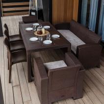  Обеденный комплект LANA LUX DINING XL коричневый, фото 1 