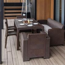  Обеденный комплект LANA LUX DINING M коричневый, фото 2 