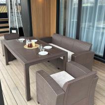  Обеденный комплект LANA LUX DINING S коричневый, фото 3 