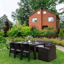  Обеденный комплект LANA LUX DINING XL коричневый, фото 4 