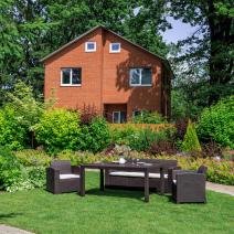  Обеденный комплект LANA LUX DINING S коричневый, фото 4 