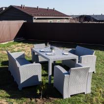  Обеденный комплект GRAND LANA LUX DINING L светло-серый, фото 6 