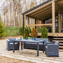  Обеденный комплект LANA LUX DINING S графитовый, фото 1 