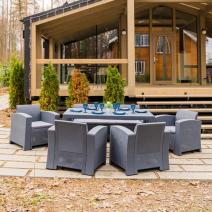  Обеденный комплект LANA LUX DINING L графитовый, фото 9 