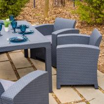  Обеденный комплект LANA LUX DINING L графитовый, фото 8 