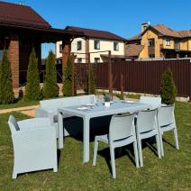  Обеденный комплект LANA LUX DINING XL светло-серый, фото 3 