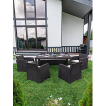  Комплект LANA DINING L коричневый, фото 1 