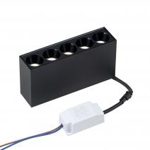  Накладной черный LED светильник с драйвером, 10Вт, 4000К,  36°, 765лм, фото 3 