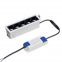  Встраиваемый белый LED светильник с драйвером, линзами, 10Вт, 4000К,  24°, 785лм, фото 3 