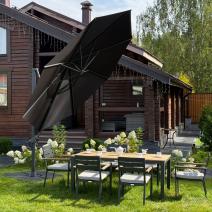  Зонт SKY BLACK круглый, фото 3 
