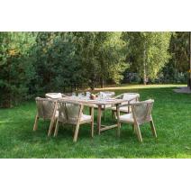  Обеденный комплект MICHELLE на 6 персон из натуральной акации, фото 2 