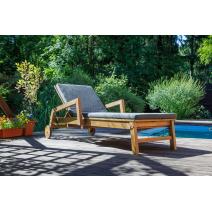  Шезлонг PAOLO на колесиках из акации(teaklook), фото 4 