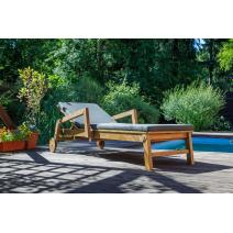 Шезлонг PAOLO на колесиках из акации(teaklook), фото 5 