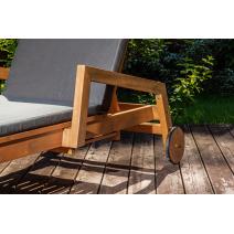  Шезлонг PAOLO на колесиках из акации(teaklook), фото 9 