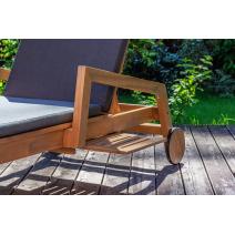  Комплект из шезлонга PAOLO и столика RAMON  из акации(teaklook), фото 6 