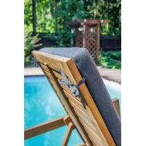  Комплект из шезлонга PAOLO и столика LUCIO из акации(teaklook), фото 8 