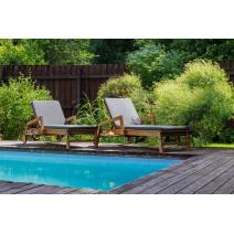  Комплект шезлонгов PAOLO на колесиках из акации(teaklook), фото 8 