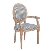  Мягкий стул с подлокотниками Volker Arm Black Pinstripe, фото 2 
