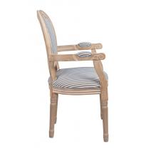  Мягкий стул с подлокотниками Volker Arm Black Pinstripe, фото 3 