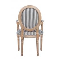 Мягкий стул с подлокотниками Volker Arm Black Pinstripe, фото 4 