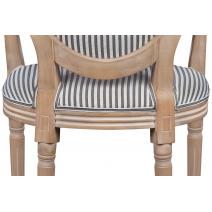  Мягкий стул с подлокотниками Volker Arm Black Pinstripe, фото 5 