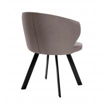  Стул DikLine 249 поворотный, K4 капучино, ножки черные, фото 3 