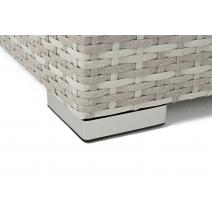  "Лунго" кашпо для цветов большое плетеное из искусственного ротанга, цвет бежевый, фото 6 