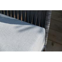  "Багамы" лаунж-зона 5-местная плетеная из роупа (веревки), каркас алюминиевый темно-серый, роуп серый, фото 16 