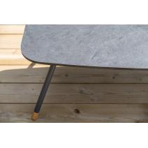  "Багамы" лаунж-зона 5-местная плетеная из роупа (веревки), каркас алюминиевый темно-серый, роуп серый, фото 18 