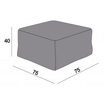  Защитный чехол на журнальный столик/оттоманку Лунго, 74×74×38 см, темно-серый, фото 2 