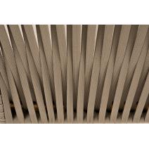  "Мальорка" кресло плетеное из роупа, основание дуб, роуп серо-коричневый 23мм, ткань бежевая 15052, фото 6 