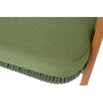  "Амстердам" кресло плетеное из роупа, каркас алюминий, роуп зеленый круглый, ткань зеленая, фото 6 