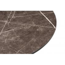  "Каффе" стол из HPL круглый Ø70см, цвет "серый мрамор", подстолье стальное, фото 2 