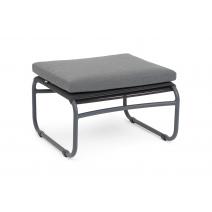  "Ането" пуф плетеный из роупа, каркас алюминий темно-серый (RAL7024) муар, роуп темно-серый круглый, фото 3 