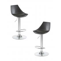  Набор 2 шт Стул барный DOBRIN ROCKY, чёрный, фото 1 