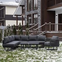  Лаунж-зона ADRIAN с угловым из алюминия, фото 1 