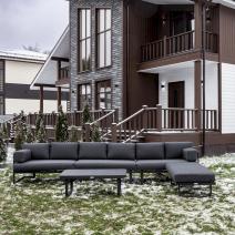  Лаунж-зона GISELLE с угловым диваном из алюминия, фото 1 