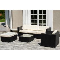  "Даллас" лаунж-зона из искусственного ротанга на 5 персон, цвет черный, фото 2 