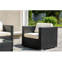  "Даллас" лаунж-зона из искусственного ротанга на 5 персон, цвет черный, фото 6 