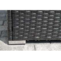  "Даллас" лаунж-зона из искусственного ротанга на 5 персон, цвет черный, фото 15 