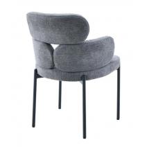  Стул DikLine 1311 т.к Серая UF925-12, опоры черные, фото 3 